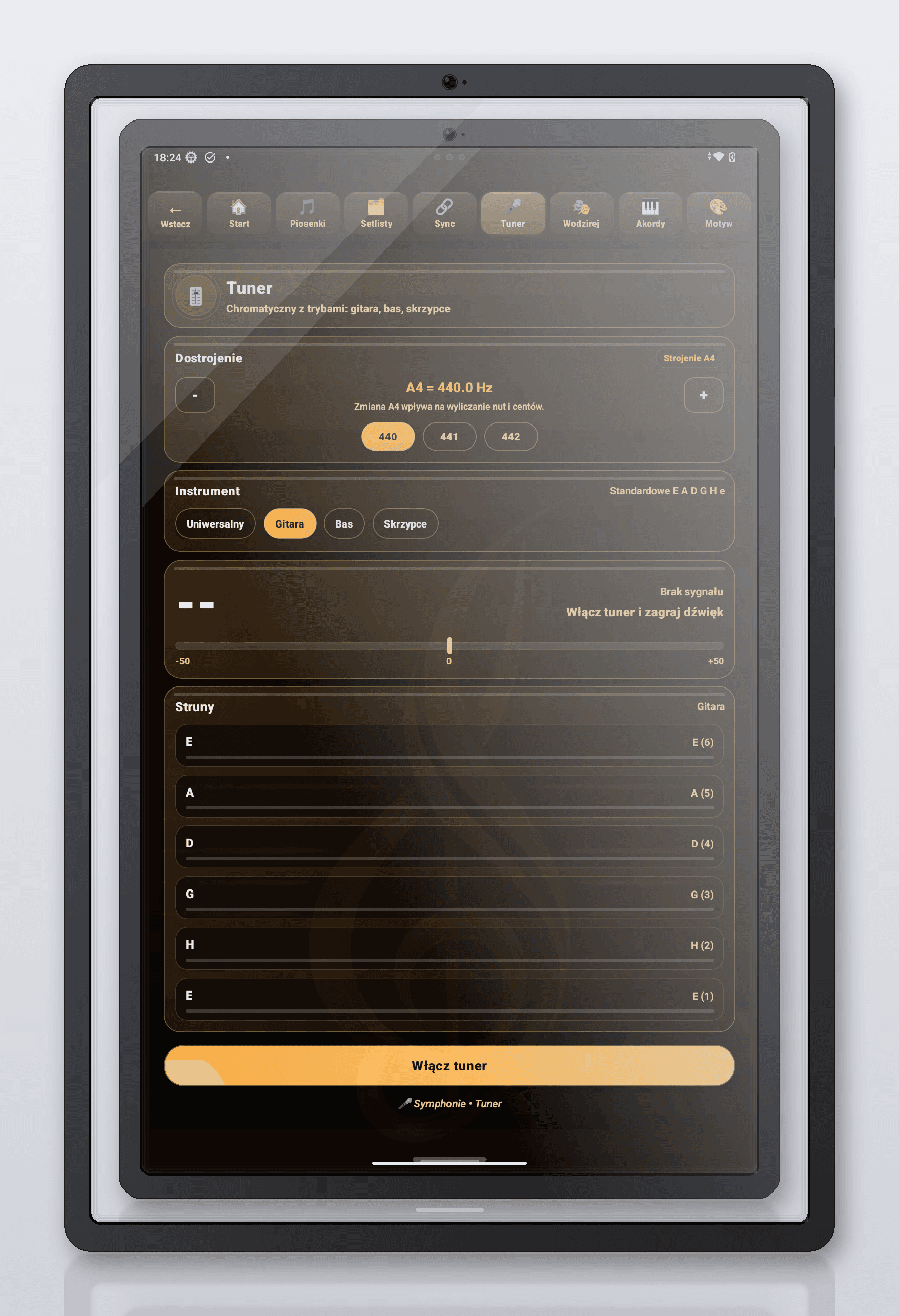 Symphonie tuner chromatyczny